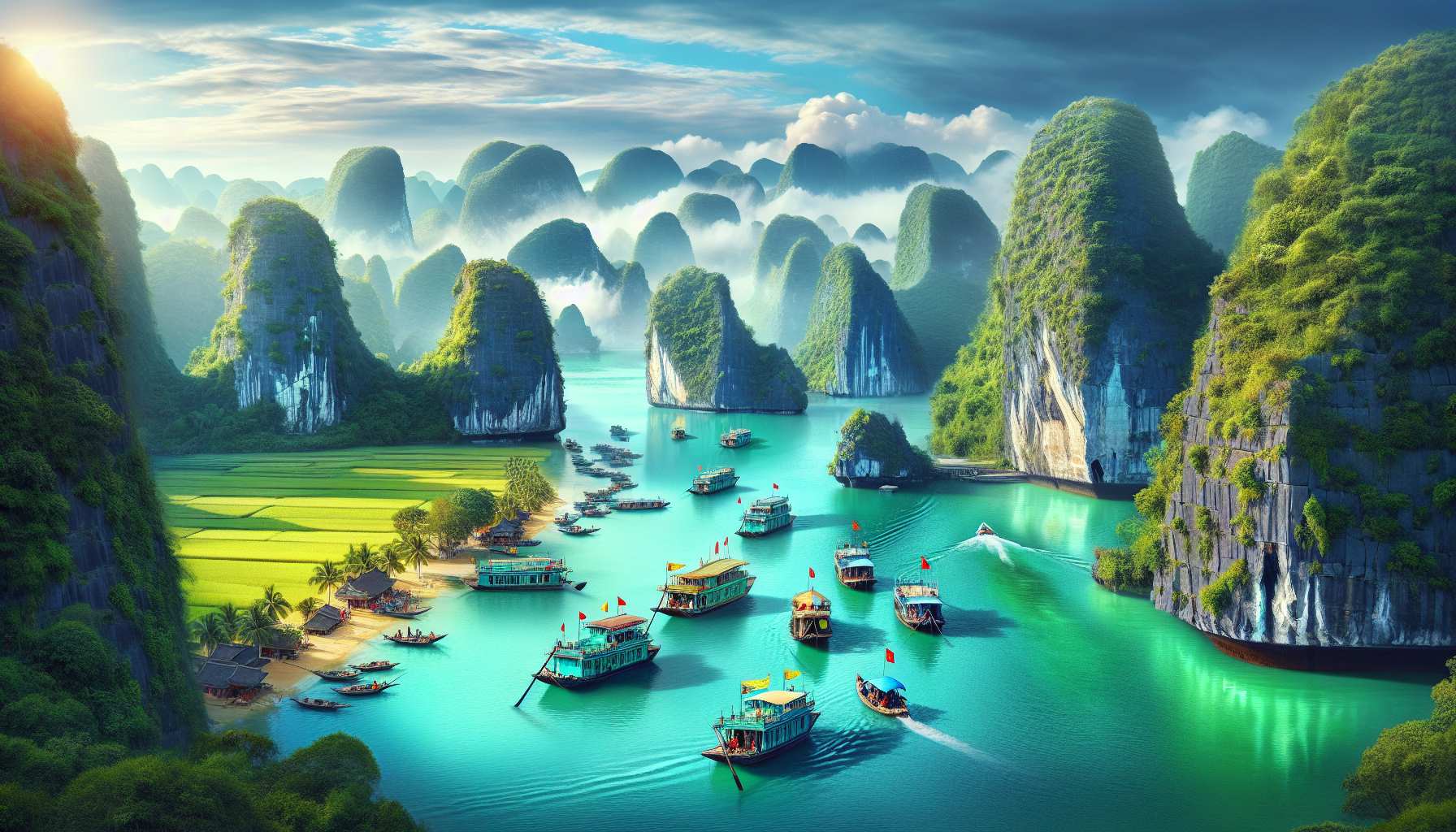 Top day trip destinations from Hanoi with scenic landscapes.