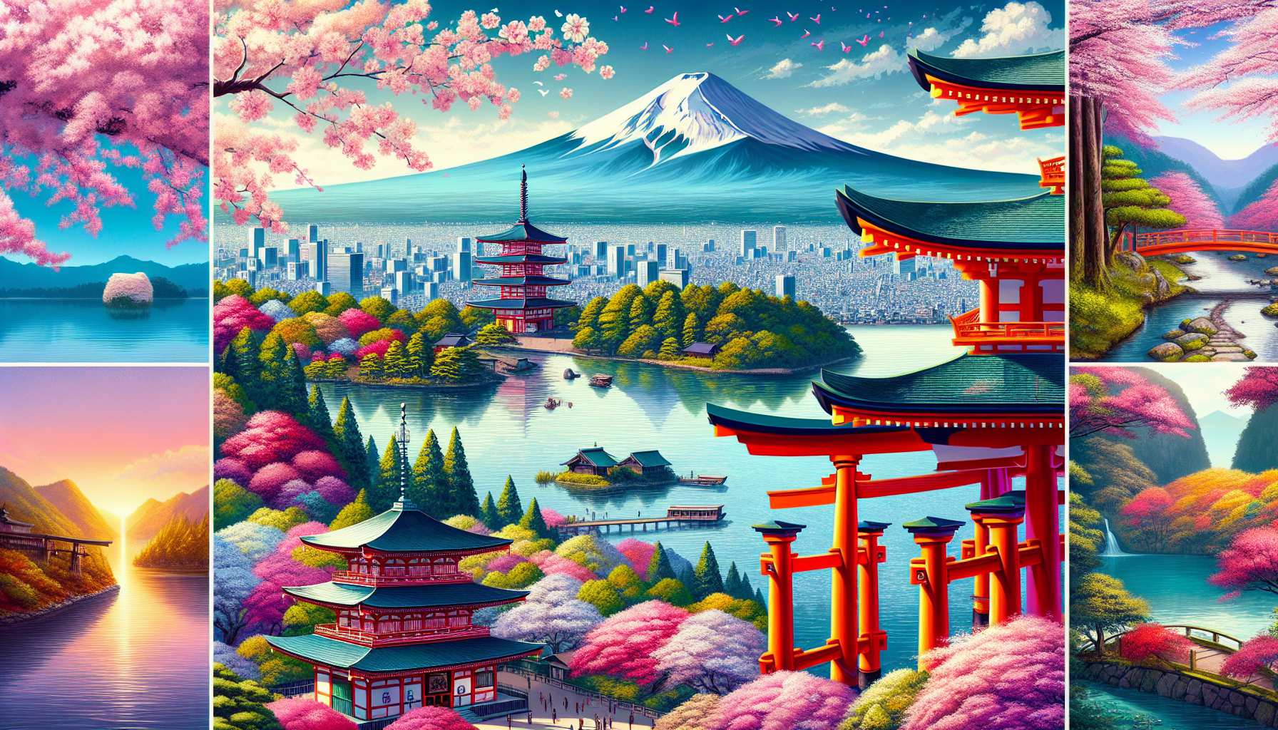 Best day trips from Tokyo with Mount Fuji and temple.